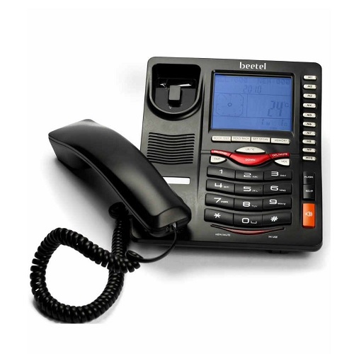 Beetel M 75 Black Corded Landline Phone